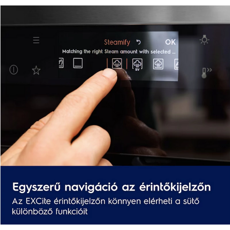 Electrolux LVL8E09Z CombiQuick beépíthető kompakt sütő mikrohullámmal fekete