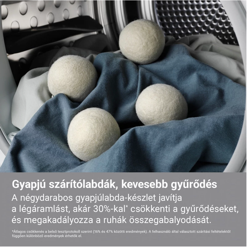 Electrolux M9YHODB2 gyapjú labdák szárításhoz