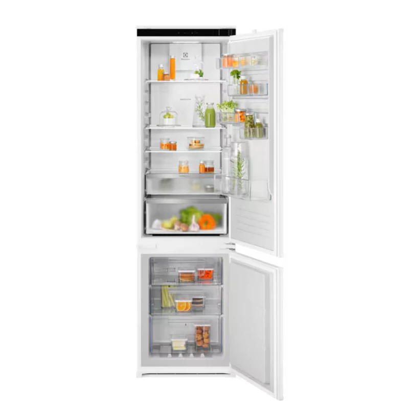 Electrolux ENA7CD19S beépíthető alulfagyasztós hűtőszekrény CustomFlex TwinTech NoFrost 188cm