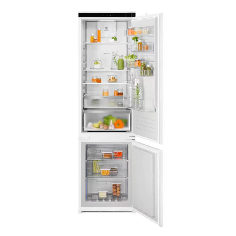 Electrolux ENA7CE19S beépíthető alulfagyasztós hűtőszekrény CustomFlex TwinTech NoFrost 188cm