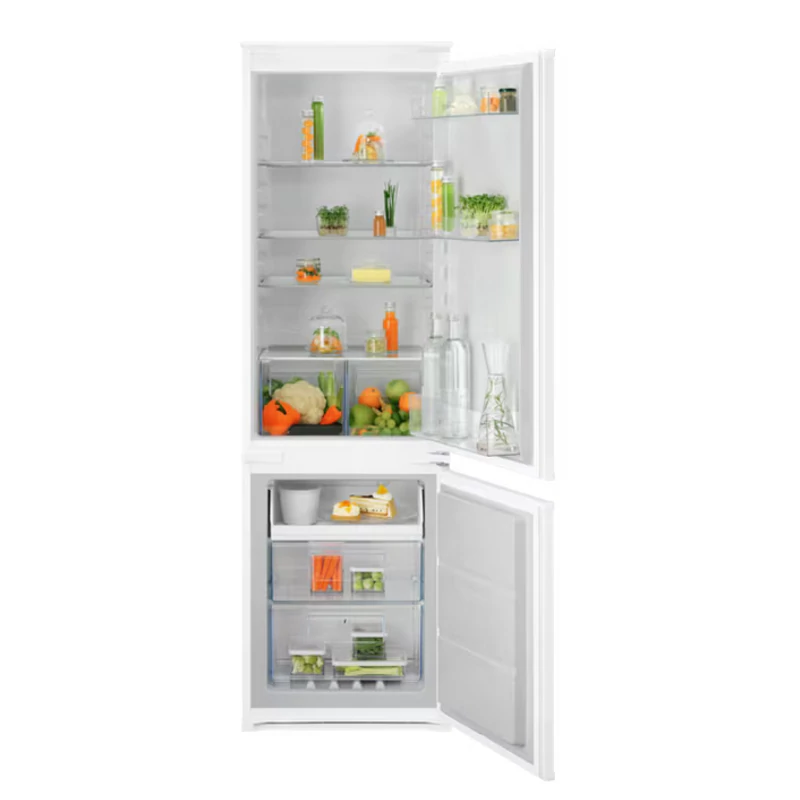 Electrolux ENA7NE18S beépíthető alulfagyasztós hűtőszekrény TwinTech NoFrost 178cm