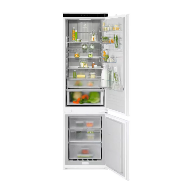 Electrolux ENG8MD19S beépíthető alulfagyasztós hűtőszekrény Cooling360 NoFrost 188cm
