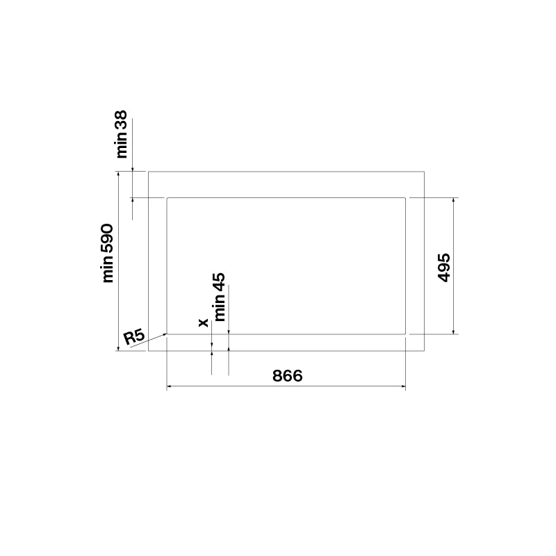 Falmec BRERA 89cm indukciós főzőlap páraelszívóval 2x2 bridge zóna 2900353