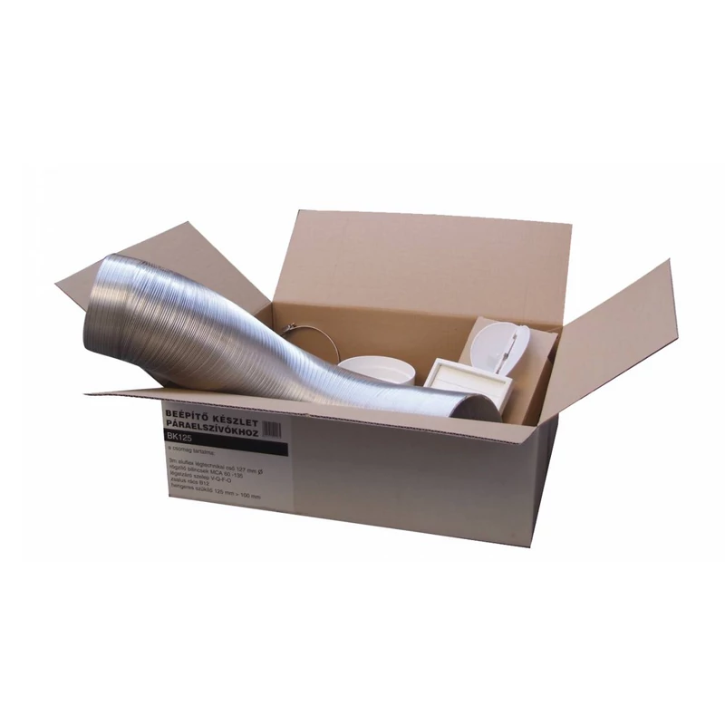 BK125 légtechnikai bekötő szett 125mm