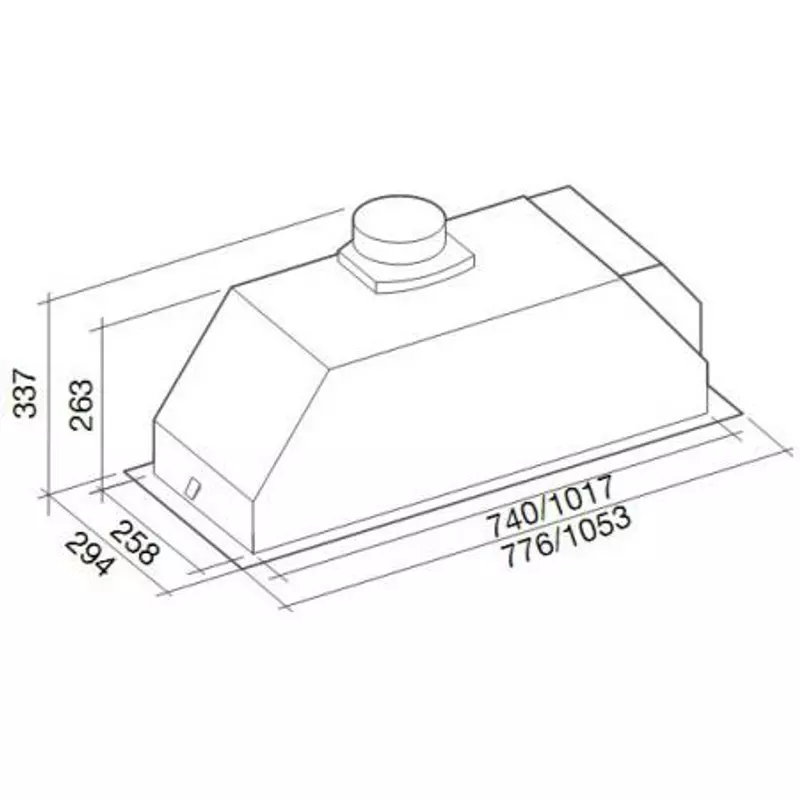 Falmec GRUPPO INCASSO EVO 105 páraelszívó 105cm beépíthető