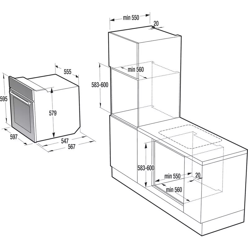 GORENJE BOS67372CLI Beépíthető Sütő