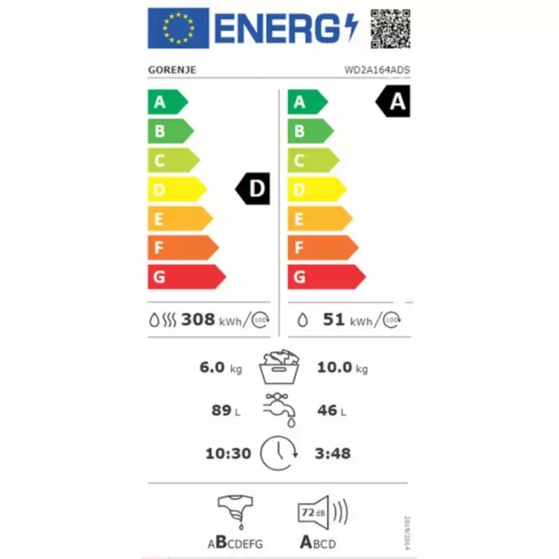 Gorenje WD2A164ADS Mosó-szárítógép