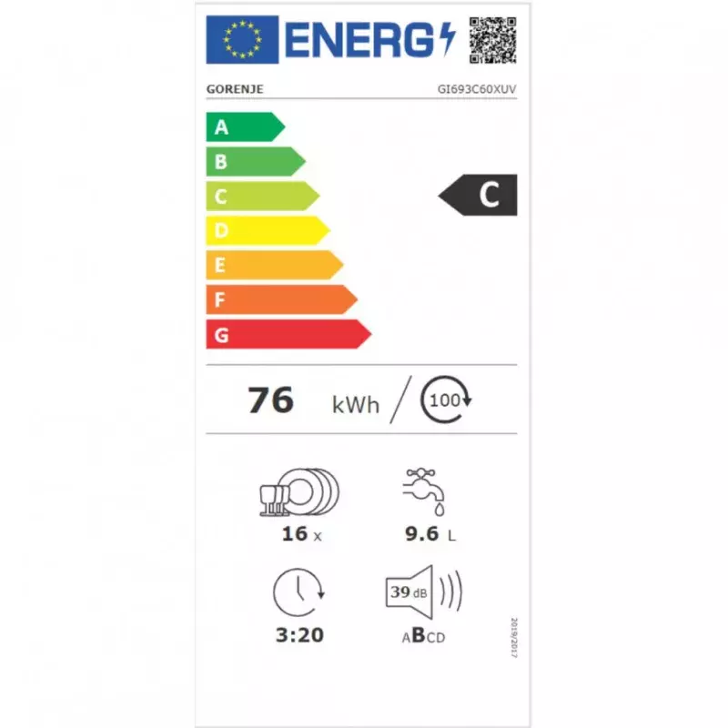 Gorenje GI693C60XUV beépíthető mosogatógép