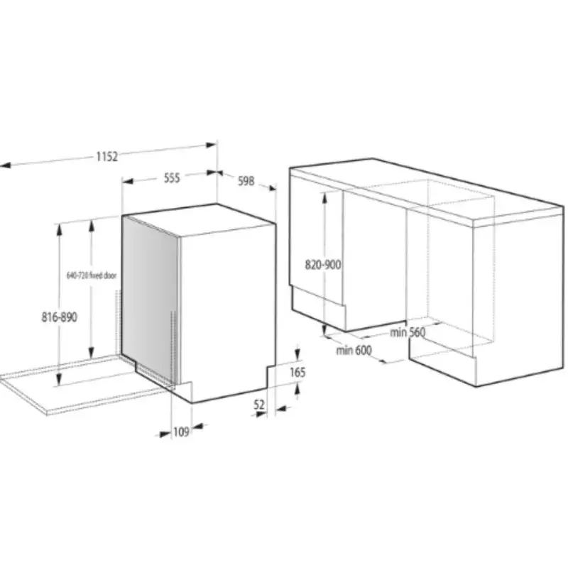 Gorenje GV673B60 beépíthető mosogatógép