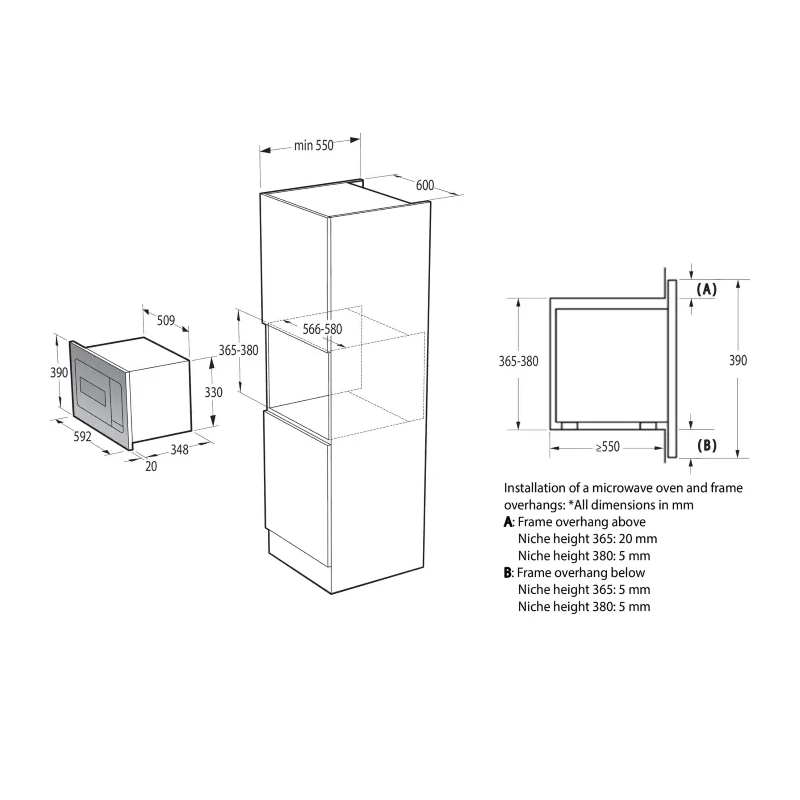 Gorenje BM235G1SYW Beépíthető mikrohullámú sütő