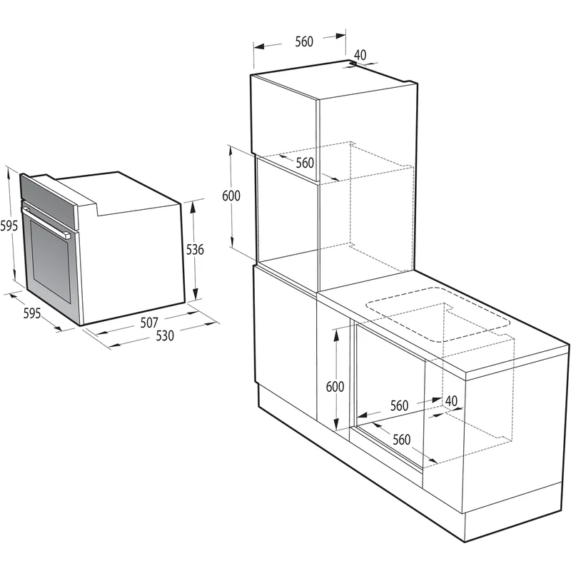 Gorenje Beépíthető Sütő BO6717E03AX