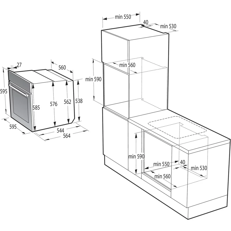 Gorenje BOS6737E06B beépíthető sütő