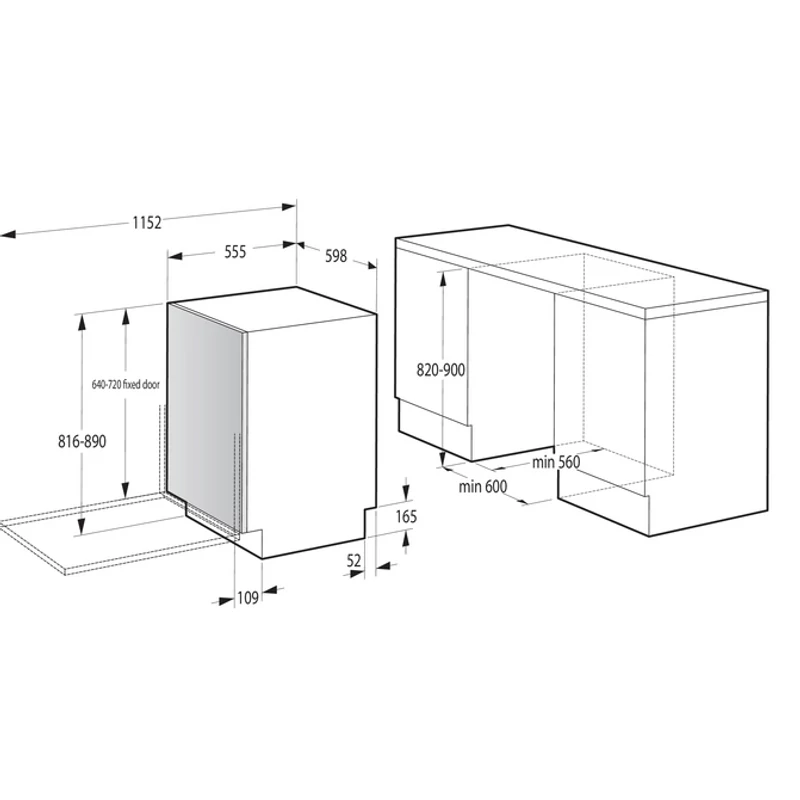 Gorenje GV642C65 Beépíthető mosogatógép