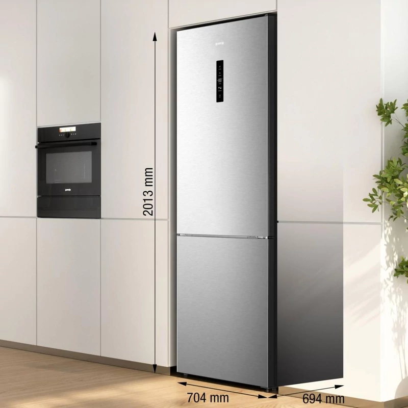Gorenje NRK720EAXL4 alulfagyasztós kombinált hűtőszekrény