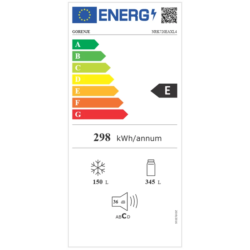 Gorenje NRK720EAXL4 alulfagyasztós kombinált hűtőszekrény