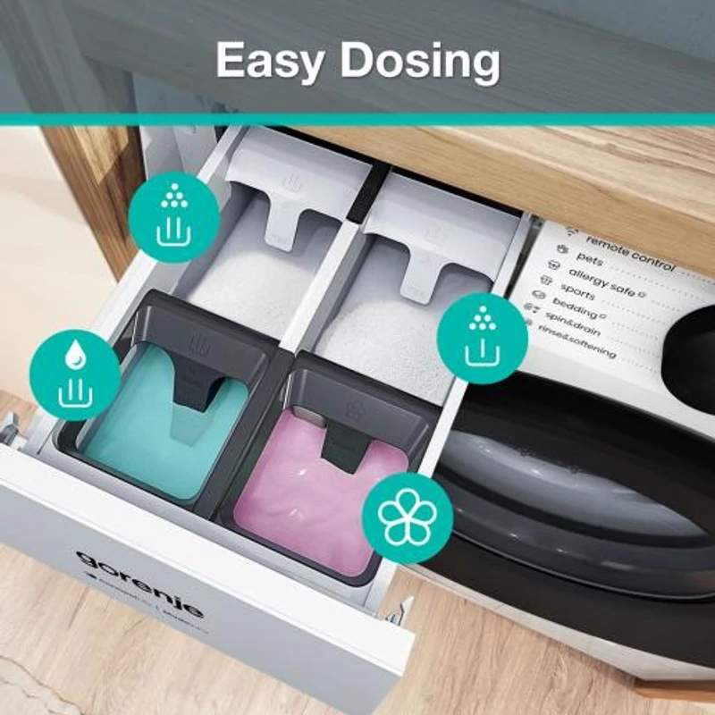 GORENJE WG4S84A2 Szabadonálló elöltöltős keskeny mosógép 8kg