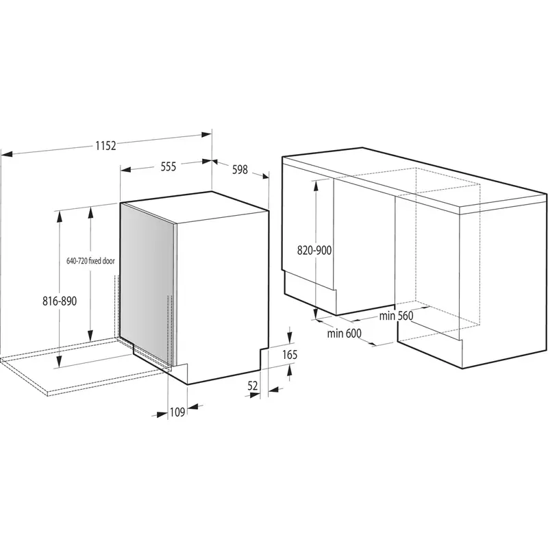 GORENJE GV693C60UVAD beépíthető mosogatógép