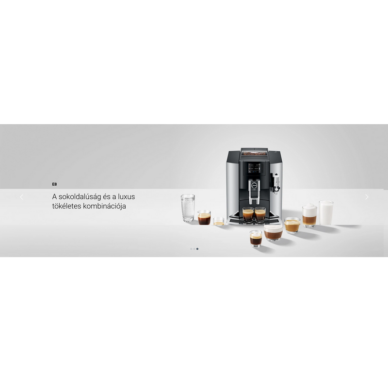 Jura E8 black automata kávéfőző fekete