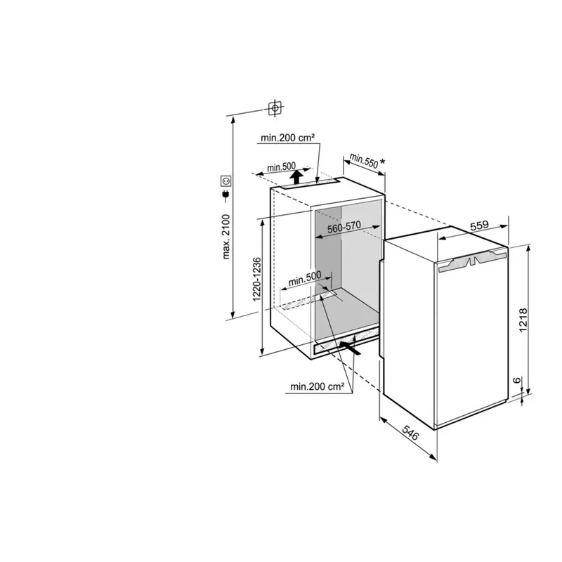 LIEBHERR IRd 4150 Prime beépíthető hűtőszekrény EasyFresh funkcióval 122cm