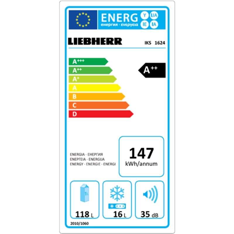 LIEBHERR IKS1624-20 Beépíthető Hűtőszekrény
