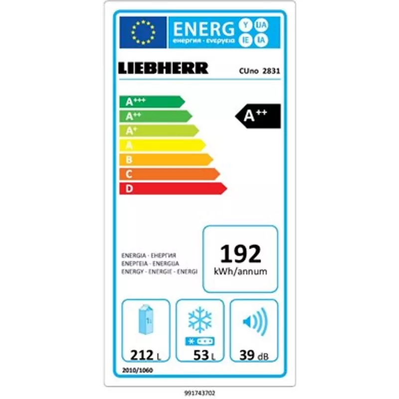 LIEBHERR CUno2831 Szabadonálló Kombinált Hűtőszekrény