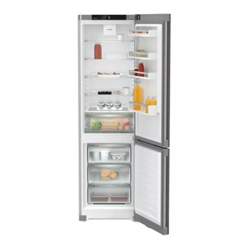 Liebherr KGNsff 57Z03 alulfagyasztós hűtő inox NoFrost 202x60x68cm