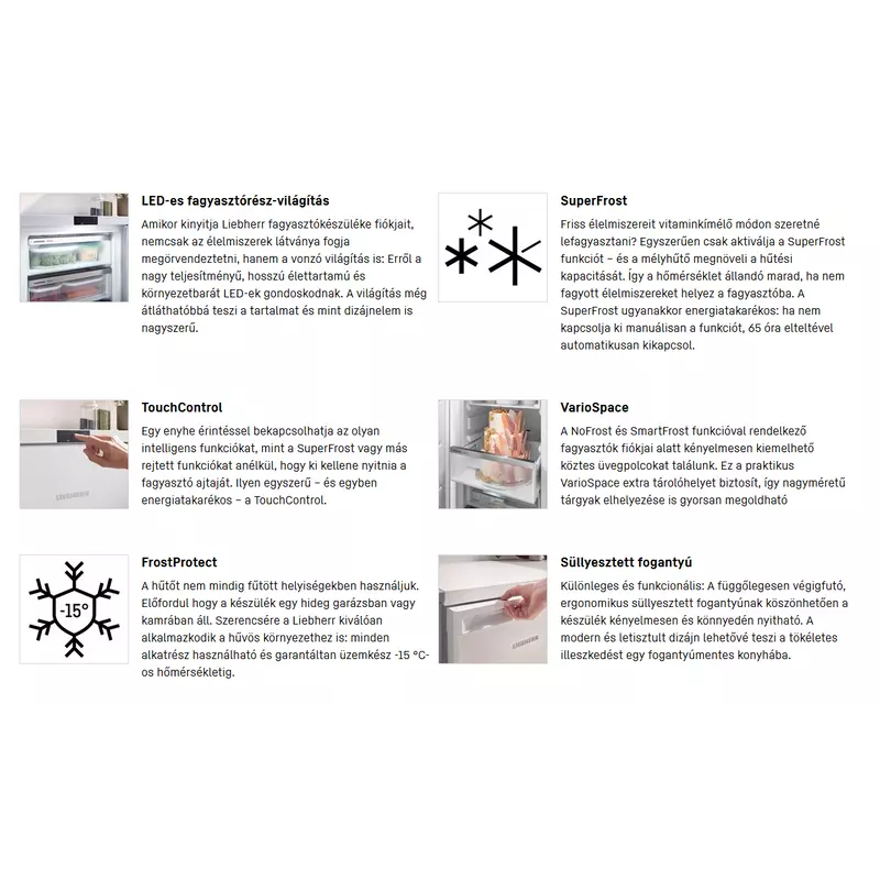 Liebherr Fe 1003 Pure fagyasztószekrény 75L 68x55x61cm