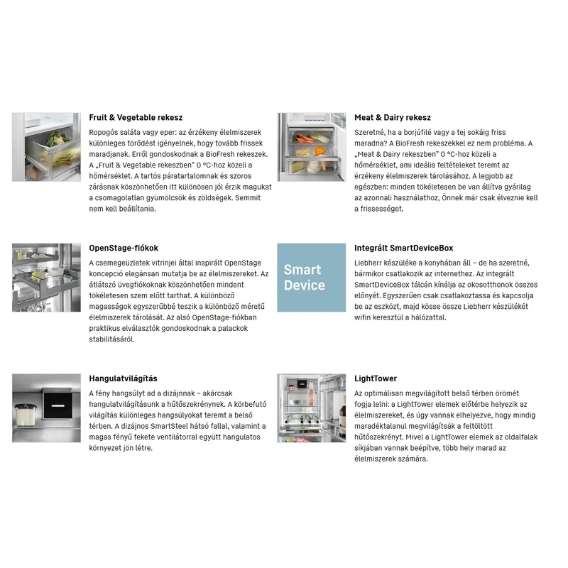 Liebherr IRBPci 5170 Peak BioFresh beépíthető egyajtós hűtő 297L 178cm