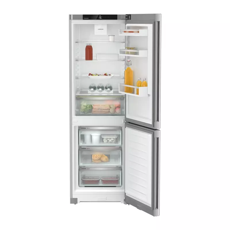 Liebherr KGNsf 52Vd03 Pure alulfagyasztós hűtő EasyFresh NoFrost inox 186x60x68cm