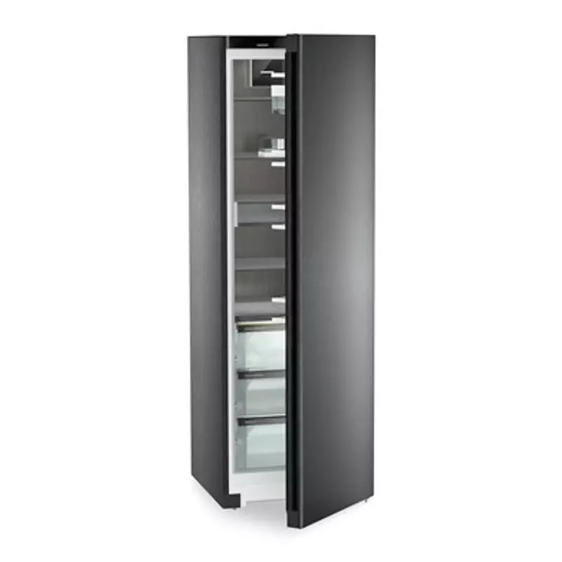 Liebherr RBbsc 528i Peak BioFresh egyajtós hűtő BlackSteel 382L 186x60x68cm