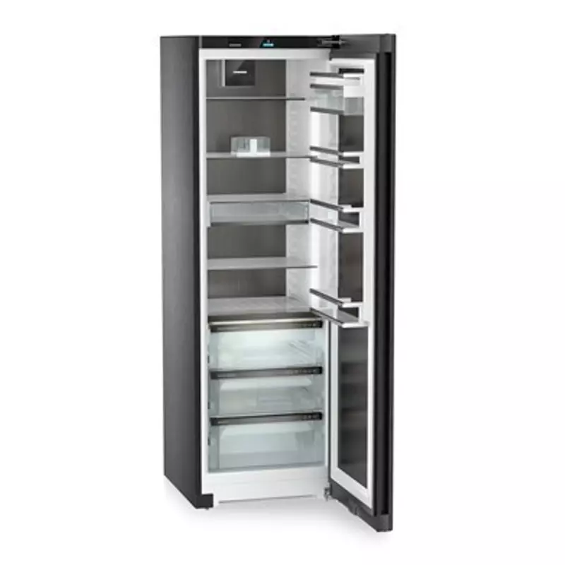 Liebherr RBbsc 528i Peak BioFresh egyajtós hűtő BlackSteel 382L 186x60x68cm