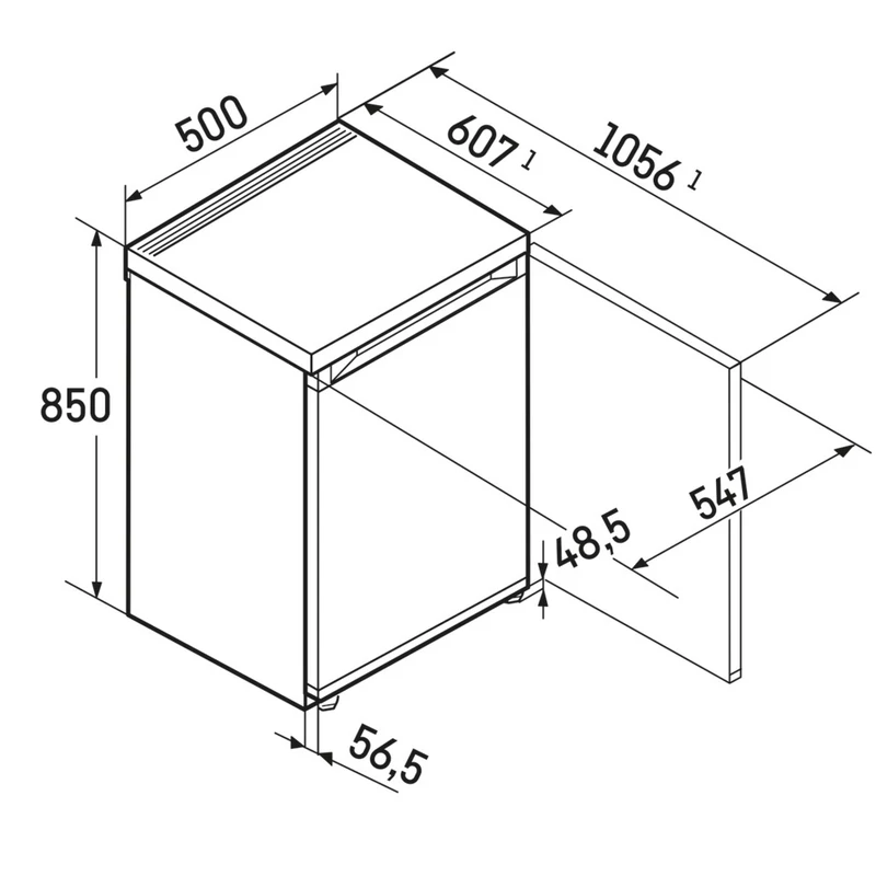 Liebherr Rd 1200 Pure szabadonálló hűtő fehér 85x50x61cm