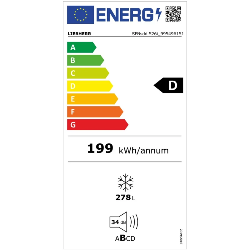 Liebherr SFNsdd 526i Prime NoFrost IceTower fagyasztószekrény nemesacél 278L 186x60x68cm