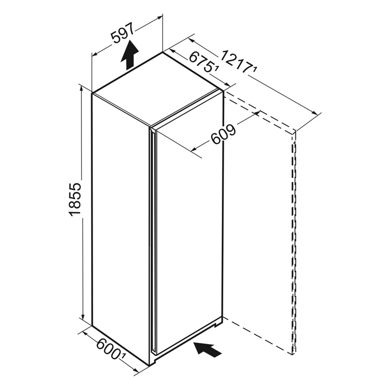 Liebherr SRbdd 5220 Plus szabadonálló egyajtós hűtő BlackSteel 399L 186x60x68cm