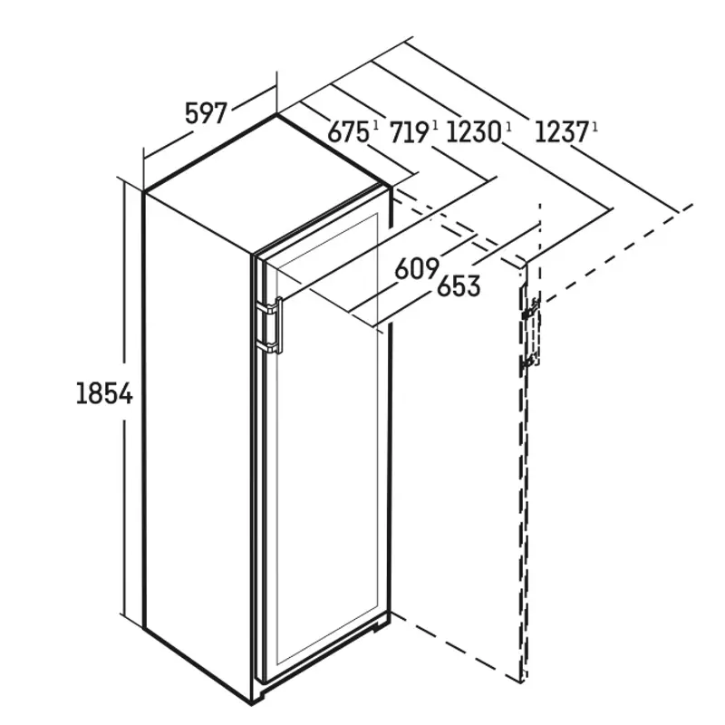 Liebherr WPsd 5252 Vinidor borhűtő 155 palack nemesacél 186x60x68cm