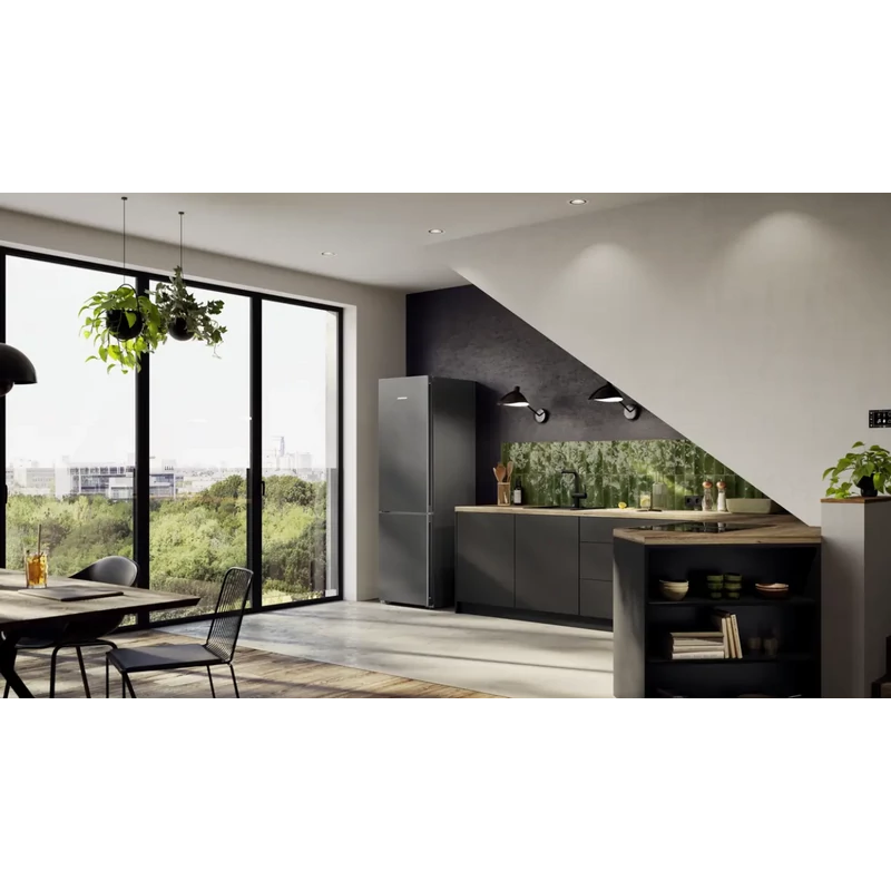 Liebherr CBNdgc 5723 Plus BioFresh NoFrost alulfagyasztós hűtő DarkGrey 202x60x68cm