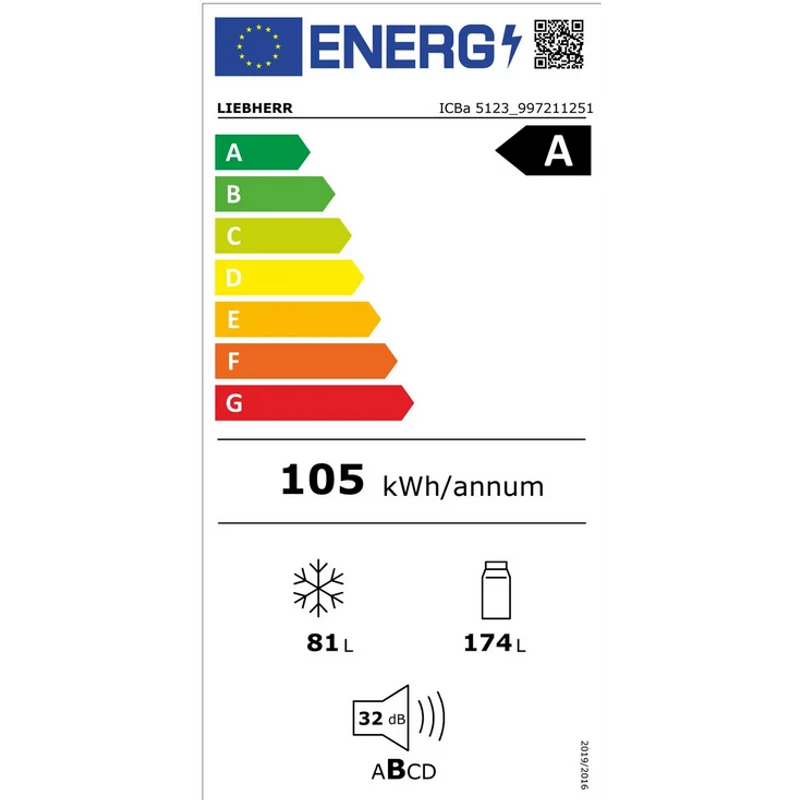 Liebherr ICBa 5123 Plus BioFresh beépíthető alulfagyasztós hűtő 178cm