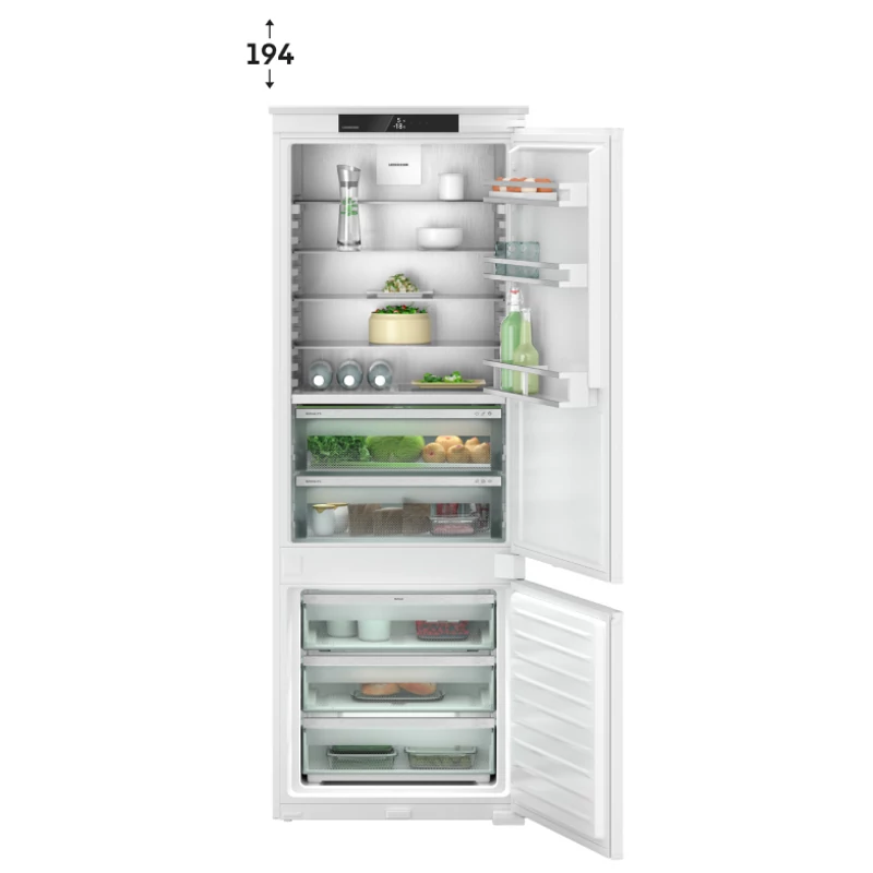 Liebherr ICBNSd 7623 Plus beépíthető alulfagyasztós hűtő BioFresh funkcióval 194x71cm