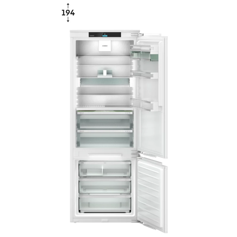 Liebherr ICBNbi 7663 Prime beépíthető alulfagyasztós hűtő BioFresh funkcióval 194x71cm