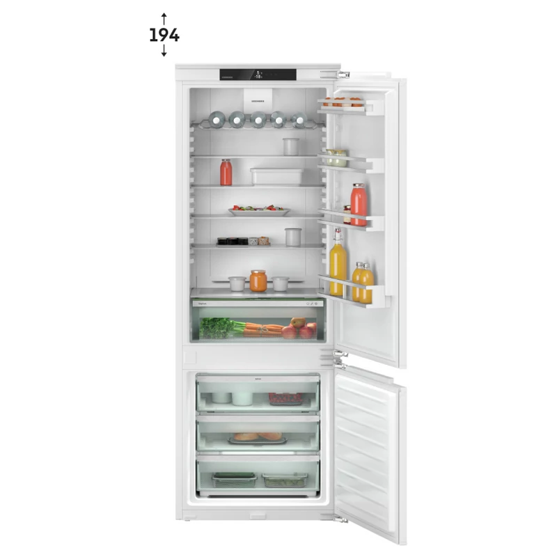 Liebherr ICNc 7603 Pure beépíthető alulfagyasztós hűtő EasyFresh funkcióval 194x71cm