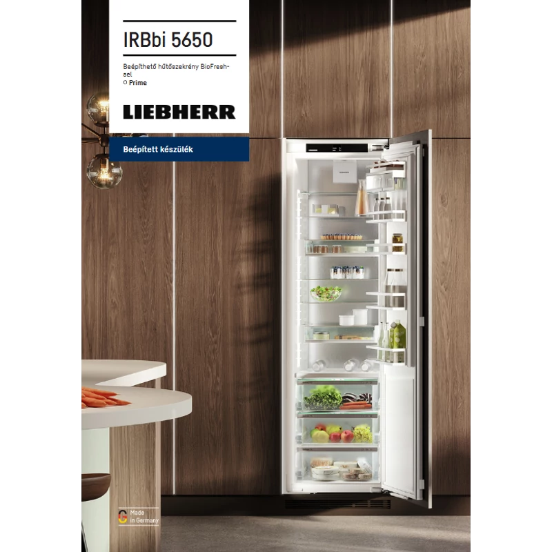 Liebherr IRBbi 5650 Prime beépíthető egyajtós hűtő BioFresh funkcióval 194x56cm