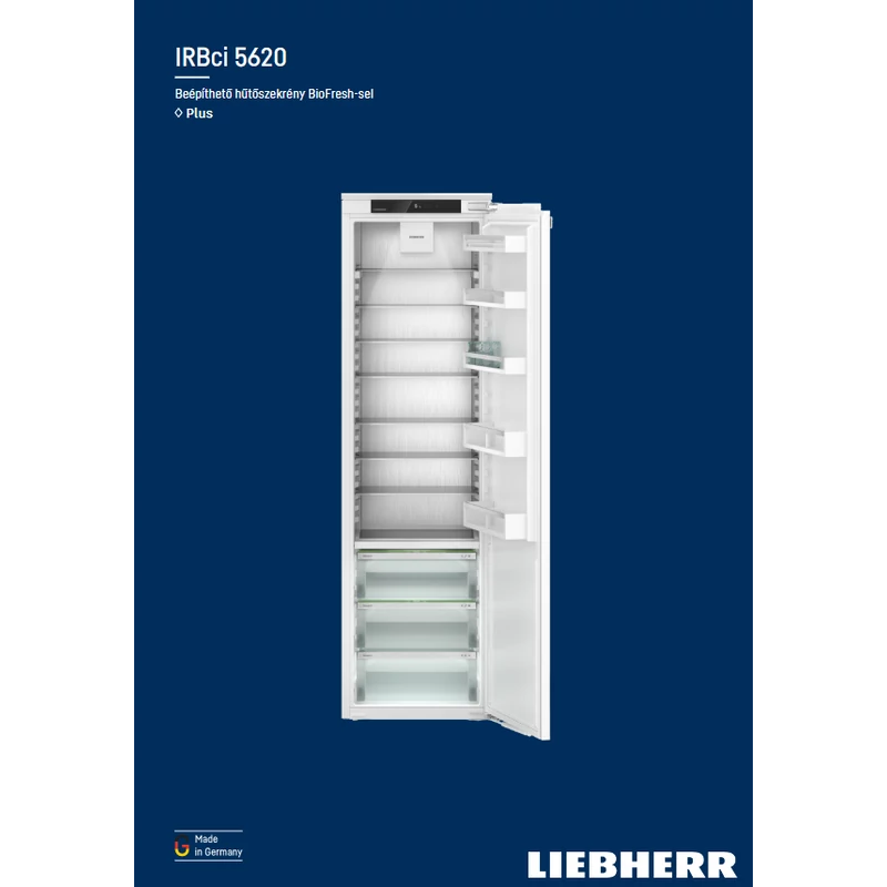 Liebherr IRBci 5620 Plus beépíthető egyajtós hűtő BioFresh funkcióval 194x56cm