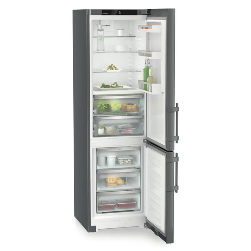 Liebherr CBNdgc 5733 Plus BioFresh NoFrost alulfagyasztós hűtő DarkGrey 202x60x68cm