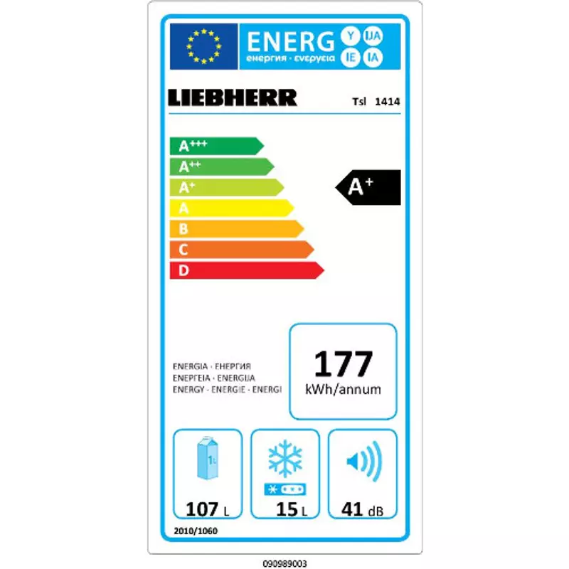 LIEBHERR Tsl1414 Szabadonálló Hűtőszekrény
