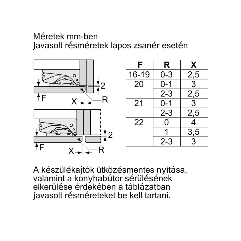 Neff KI6873FE0 beépíthető alulfagyasztós hűtő 178cm 209+61L