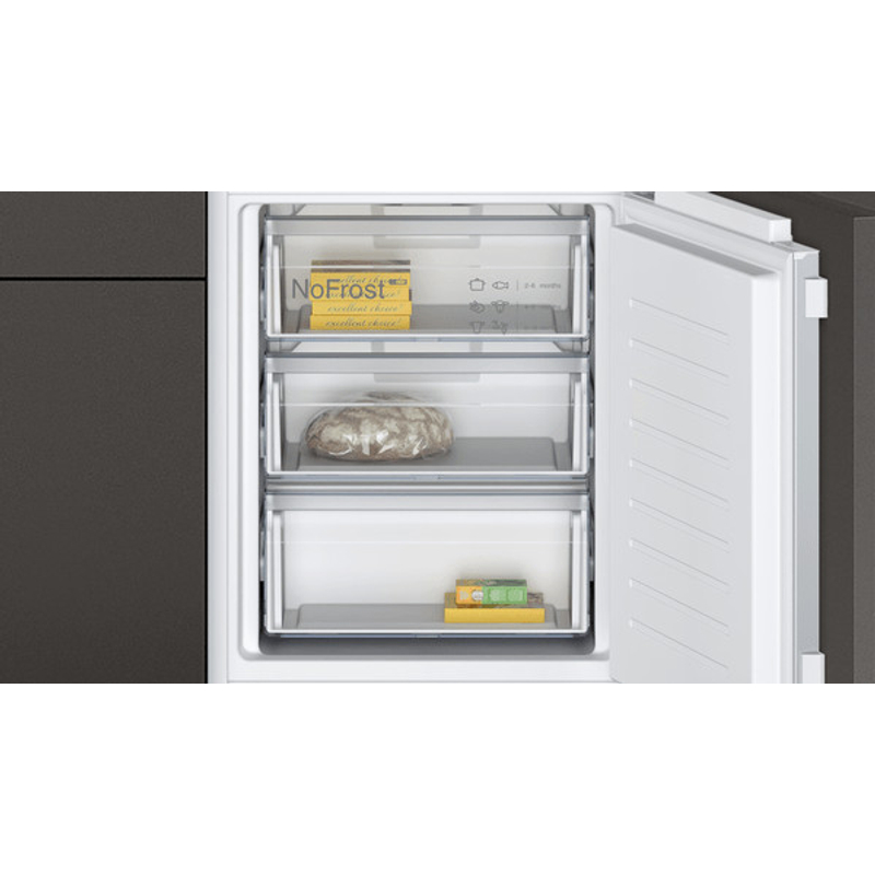 Neff KI7861FF0 N30 beépíthető alulfagyasztós hűtőszekrény NoFrost Line