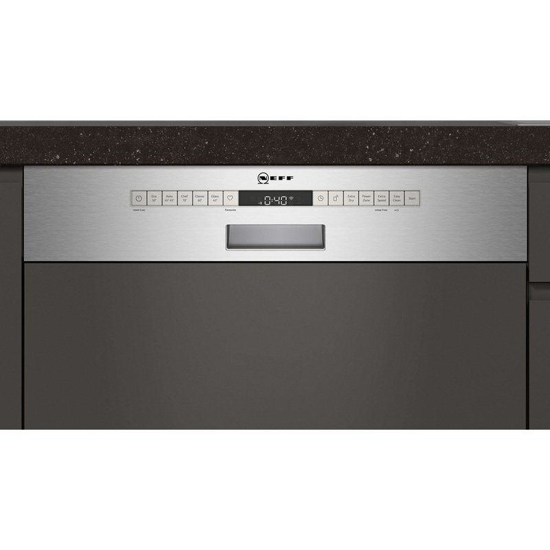 Neff S145ECS11E integrálható mosogatógép nemesacél