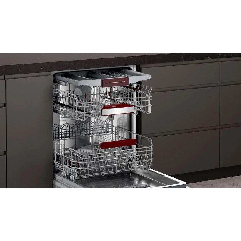 Neff S147ZCS35E beépíthető mosogatógép nemesacél