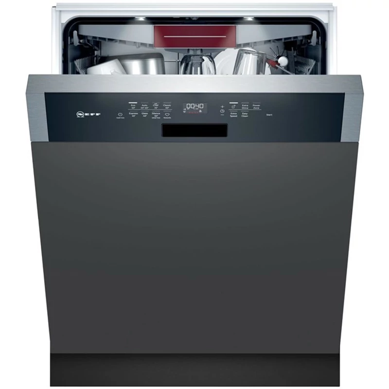 Neff S147ZCS35E beépíthető mosogatógép nemesacél