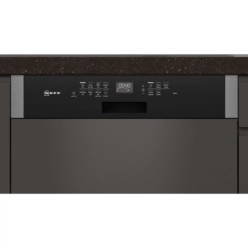 Neff S147ZCS35E beépíthető mosogatógép nemesacél